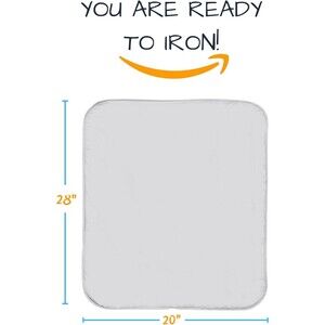SAVUK Ironing Mat – Silver 21x28 Tabletop Pad, 5-Layer Heat Reflective Cotton
